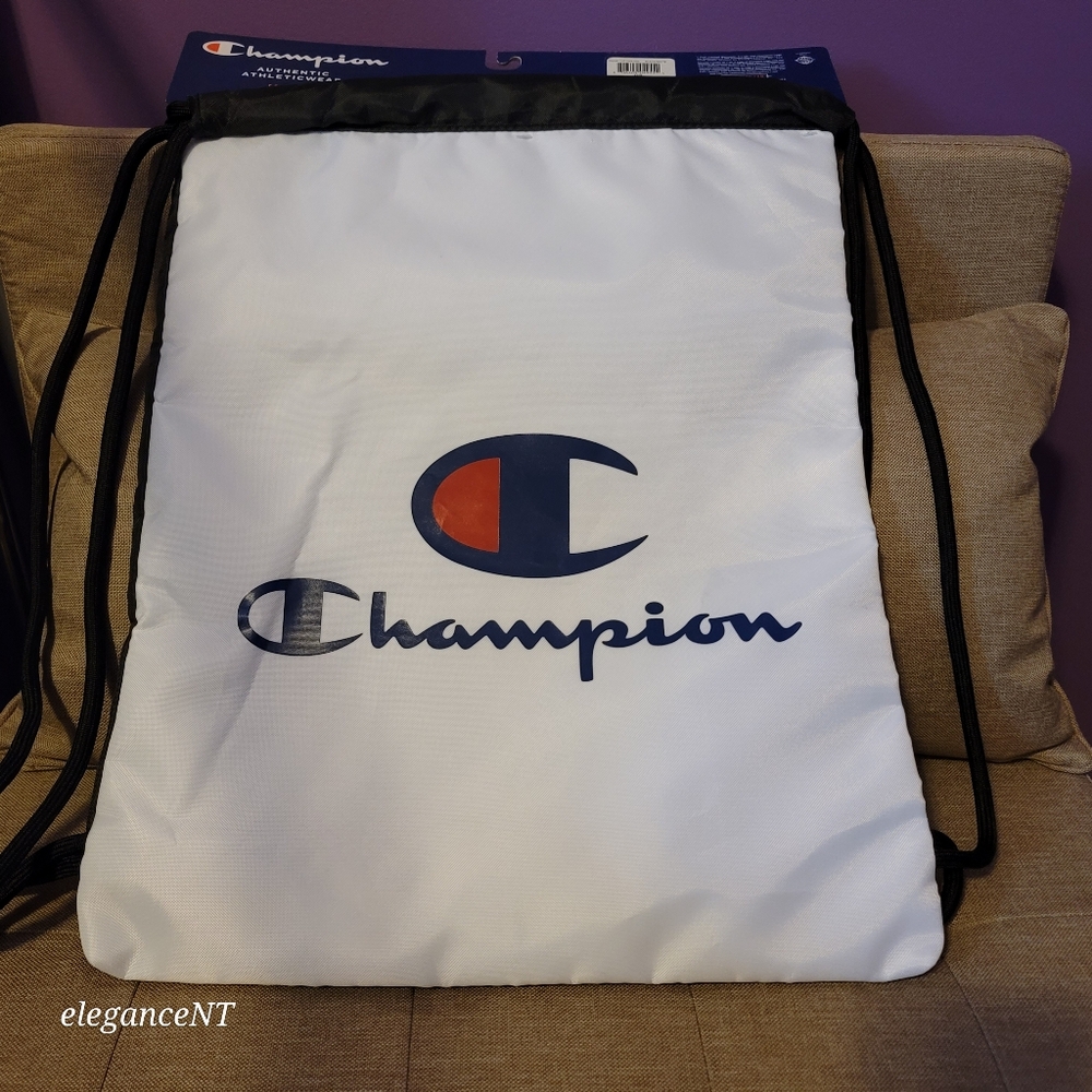 Champion Double Up 2-Sided Carrysack Black/White Gym Sack NWT